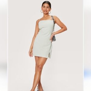 *Nasty Gal Mint Green Criss-Cross Halter Dress – US 6